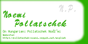 noemi pollatschek business card